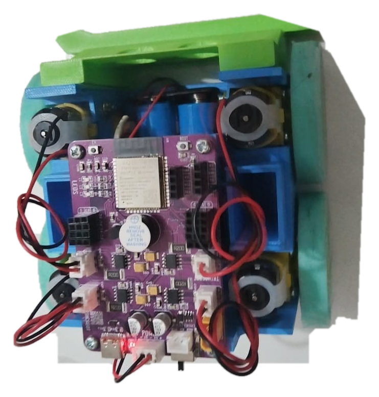 Robot TRINCABOT real visto desde arriba